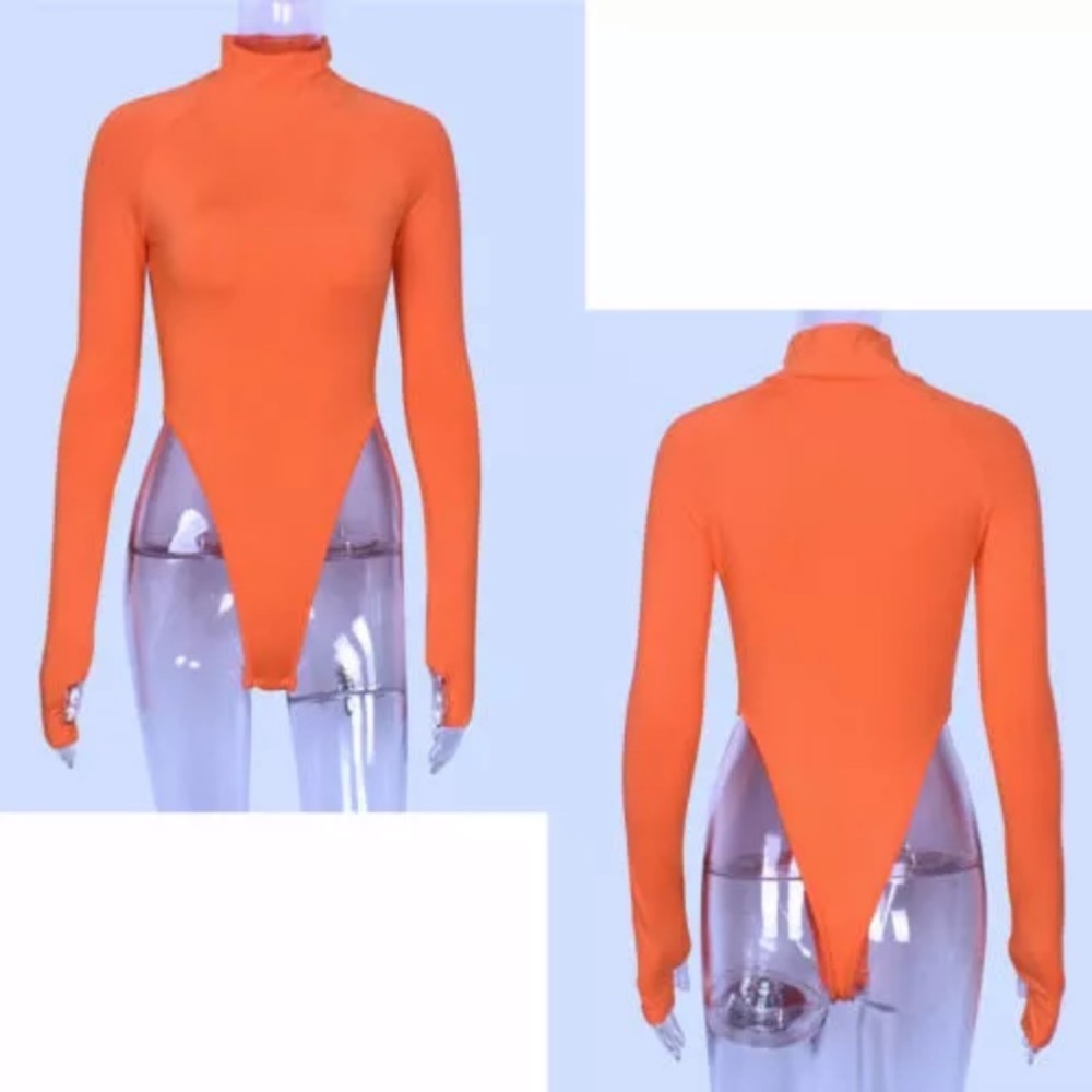 Orange neon bodysuit